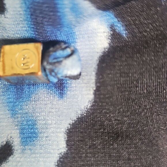 Sleeveless Blue Floral Michael Kors Dress - Picture 5 of 6